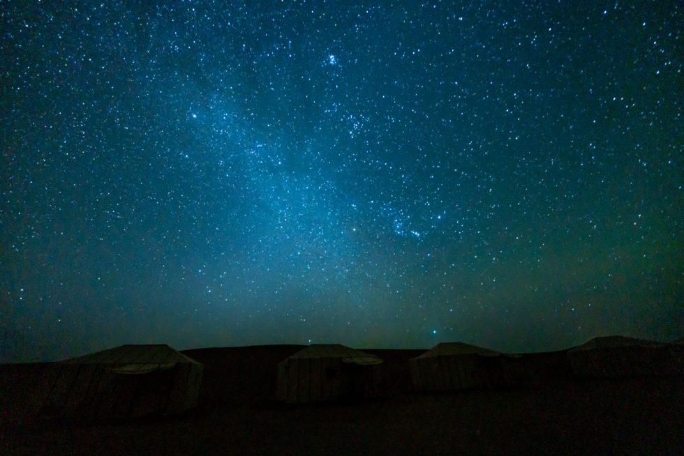 Nachthimmel über dem Atlantik